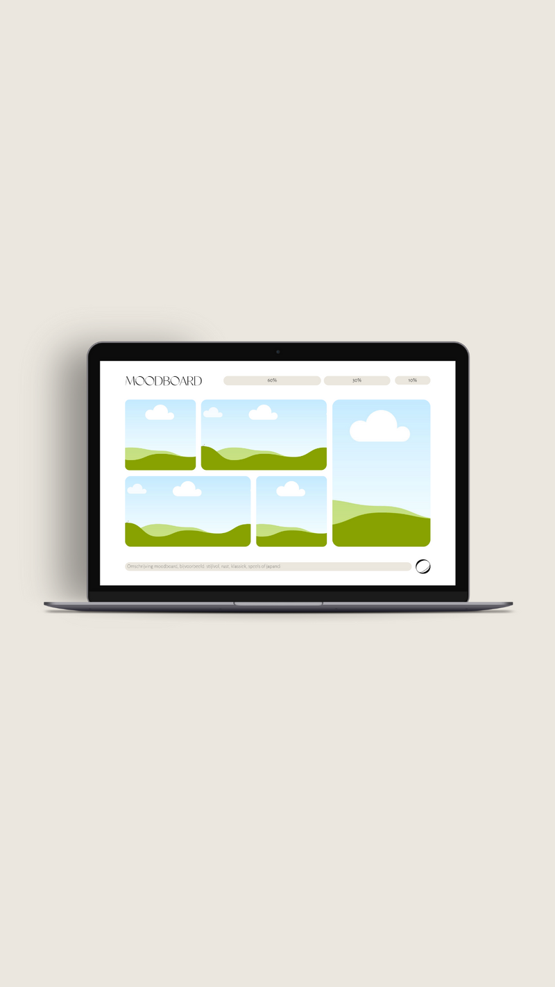 Zelf een moodboard maken voor je interieur met een kant- en klaar moodboard template van De Ontwerpboer