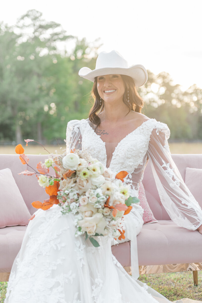 NC Bridal Portrait at Golden Hour
