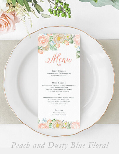peach-dusty-blue-floral-wedding-menu