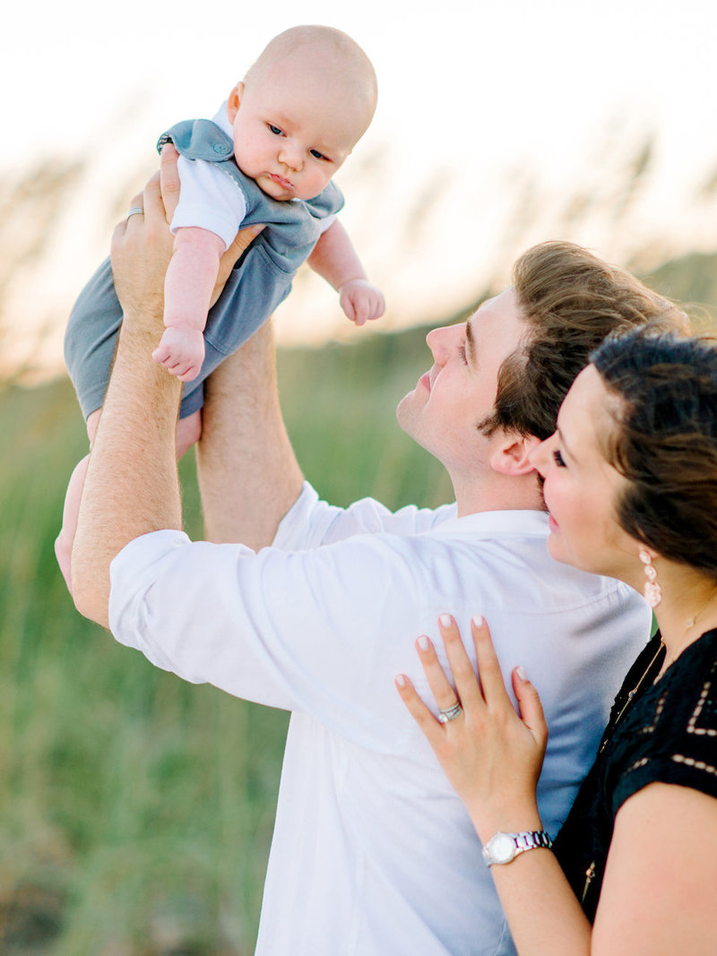 family photoshoot with baby