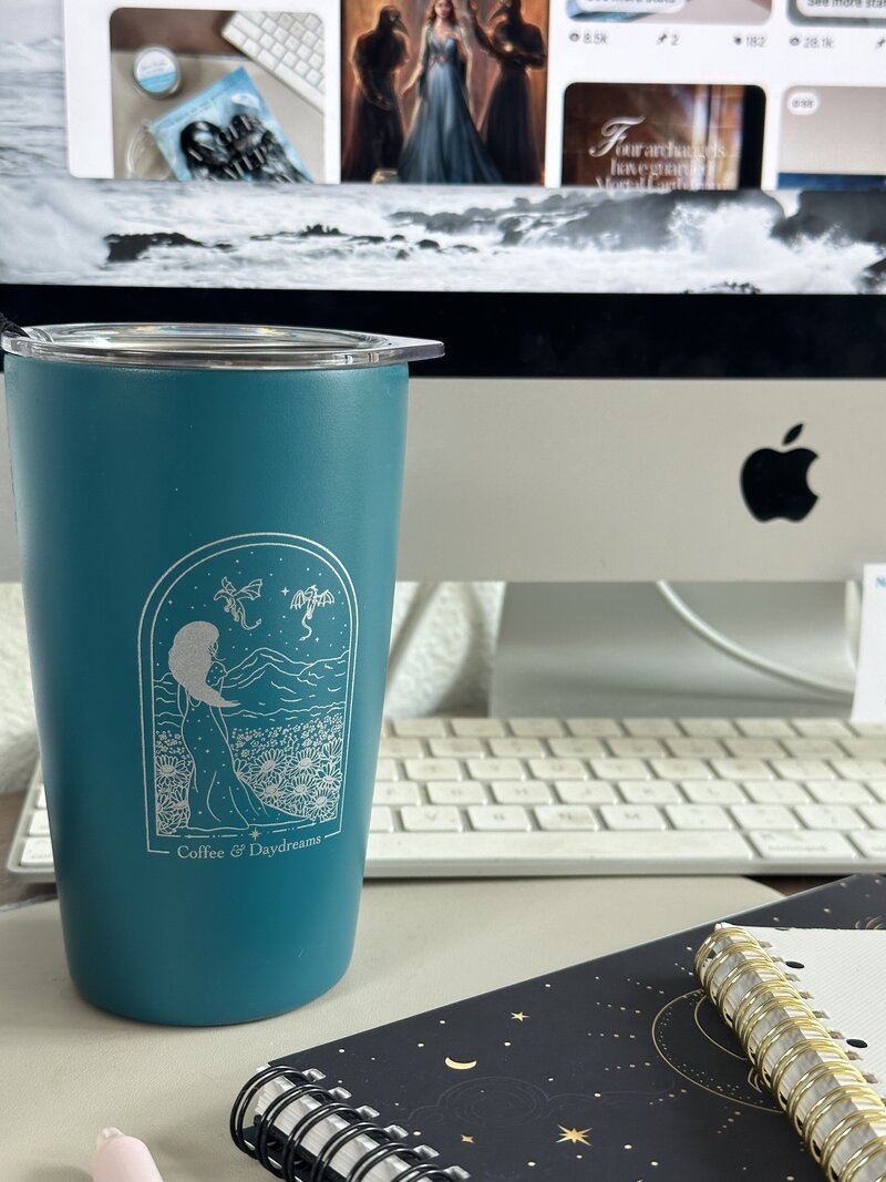 Teal Fantasy Tumbler