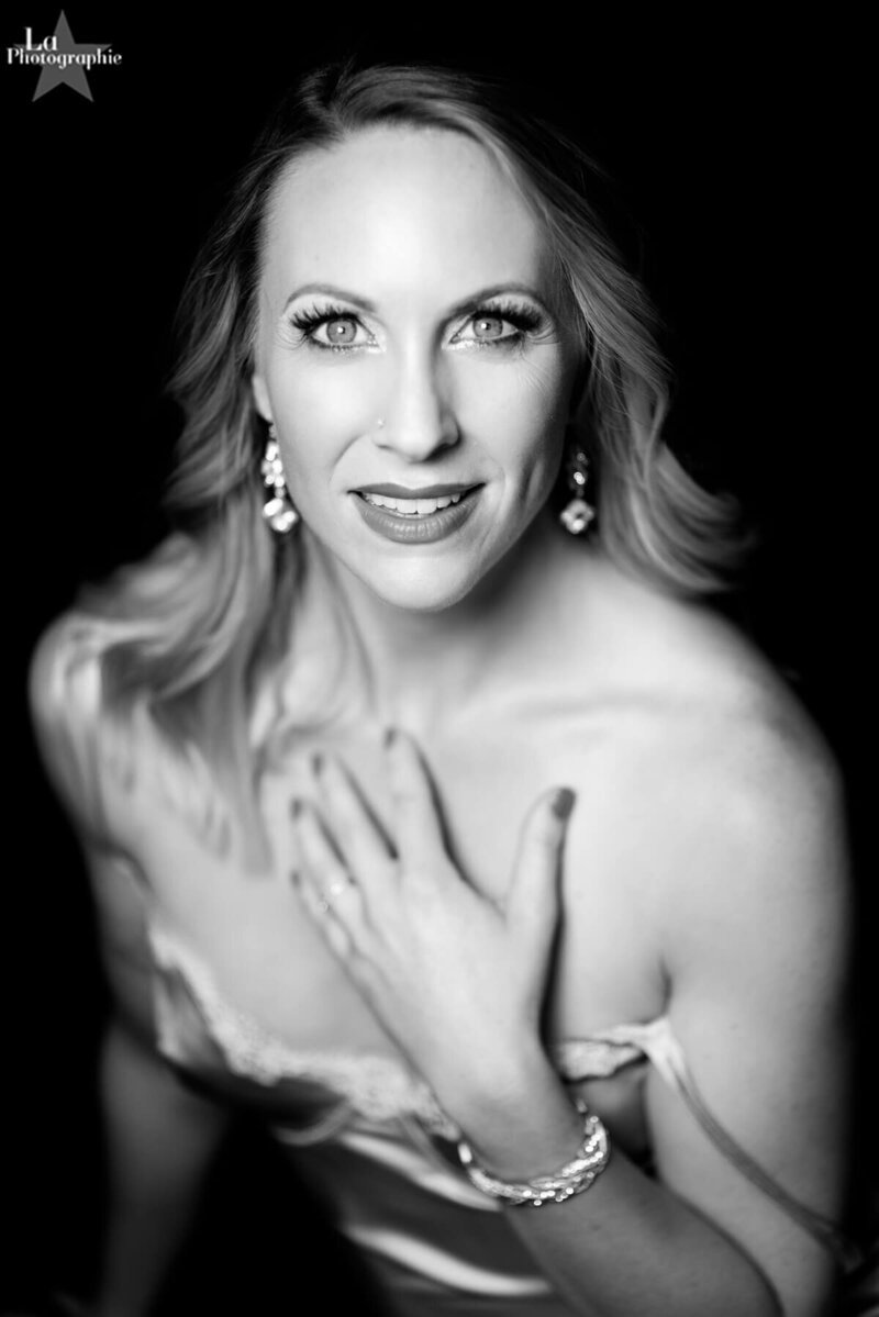 Portrait of Cherish, founder of Sacred Sequin burlesque workshops
