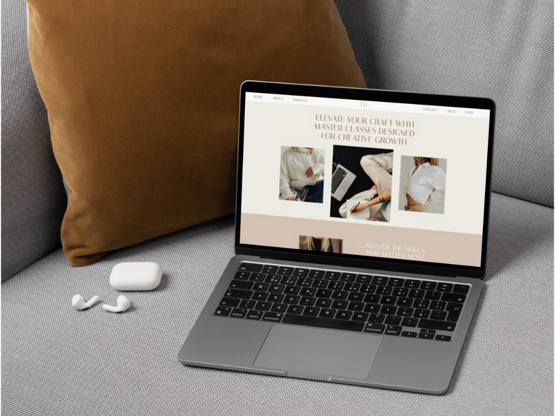 Luxe Legacy Showit website template – a premium, high-end design crafted for entrepreneurs building a lasting brand.
