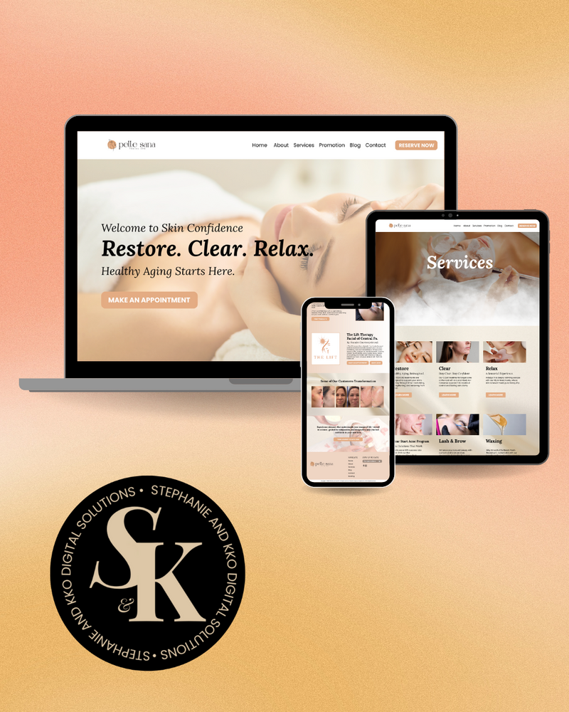 Explore Stephanie & Kko’s portfolio of branding, web design, and digital solutions. See client deliverables that helped coaches, wellness brands, and entrepreneurs grow online.