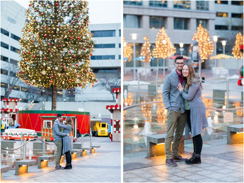 Crown Center Kansas City Proposal Engagement Photographer 2