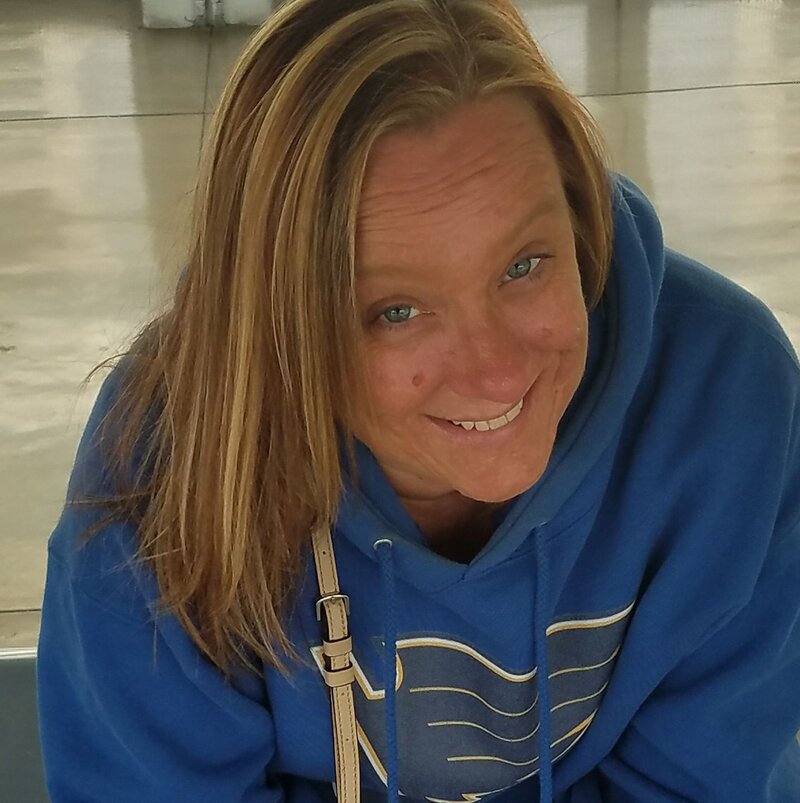 Woman looking at the camera