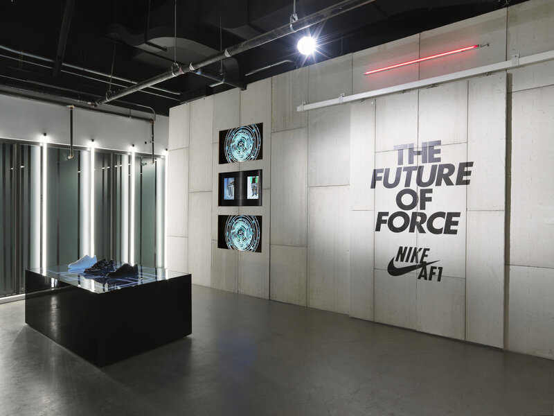 commercial design portfolio nike brooklyn pivot point doors