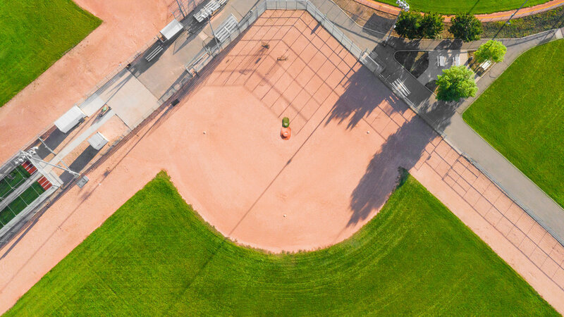 Drone Photography - Aerial Baseball Field - Bayley Jordan Photography