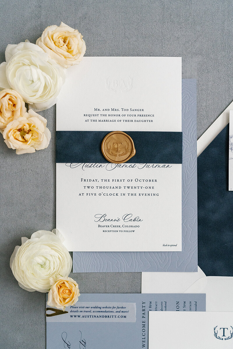 Beano's Cabin Wedding Invitation 3