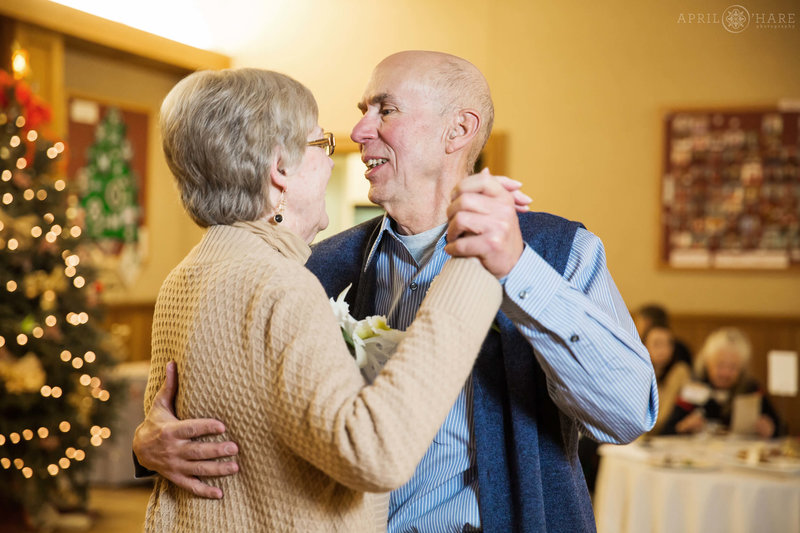 Golden wedding anniversary celebration for a couple at Trinity United