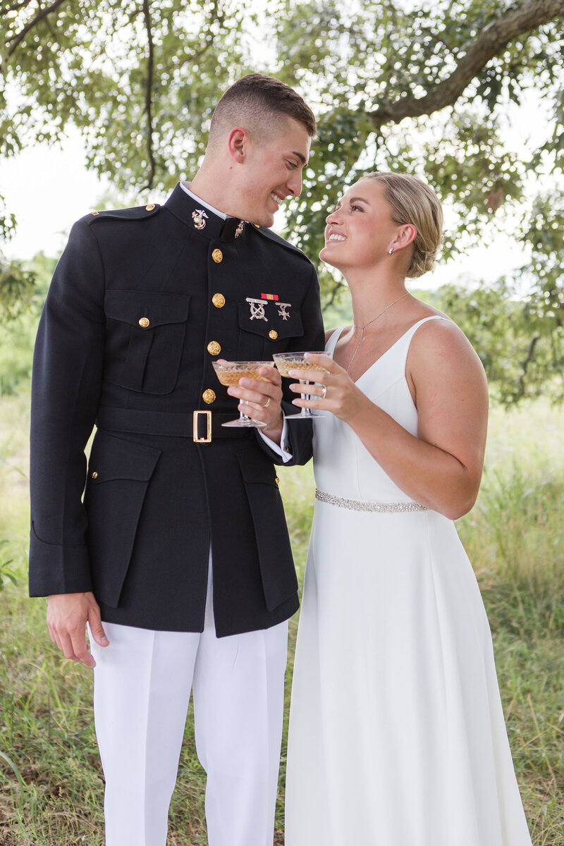 Naval Academy bride and groom wedding at Chesapeake Bay Foundation in Annapolis, Maryland by Christa Rae Photography
