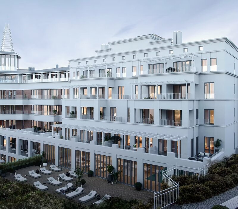 Visualisierung des Indoorpools im SPA des the shore club.