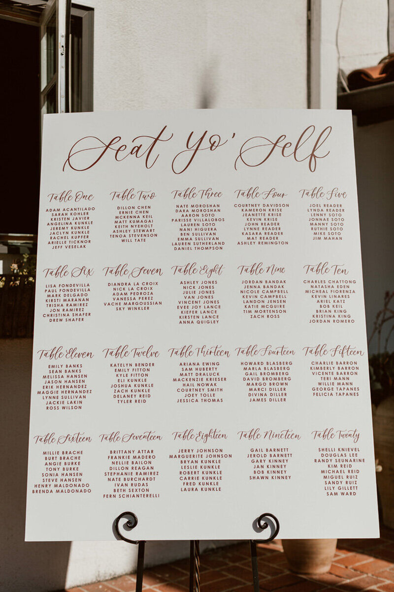pirouettepaper.com | Wedding Stationery, Signage and Invitations | Pirouette Paper Company | Seating Charts 05