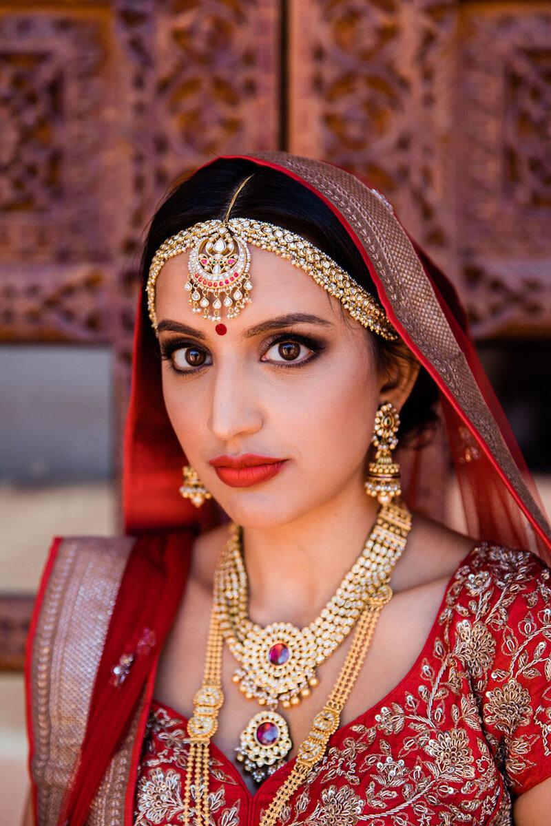 Indian Wedding Makeup Sari Ceremony Jewelry
