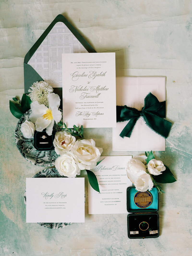 Timeless winter wedding at the iconic Hay-Adams hotel in Washington DC