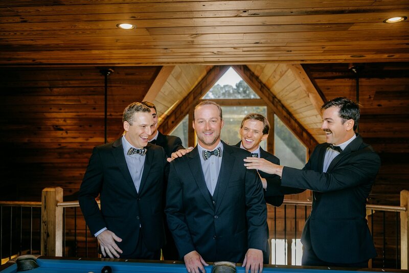 Groomsmen at Lake House at Bulow in Charleston SC 