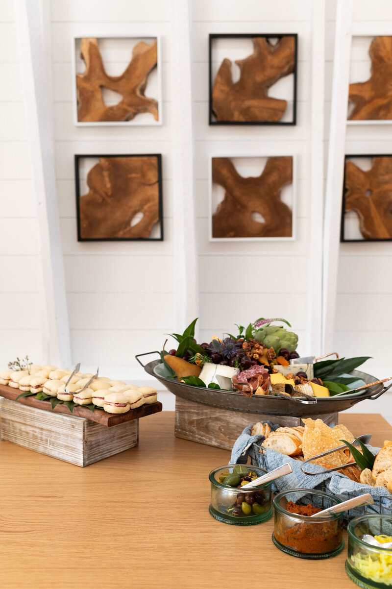 food in the tasting room