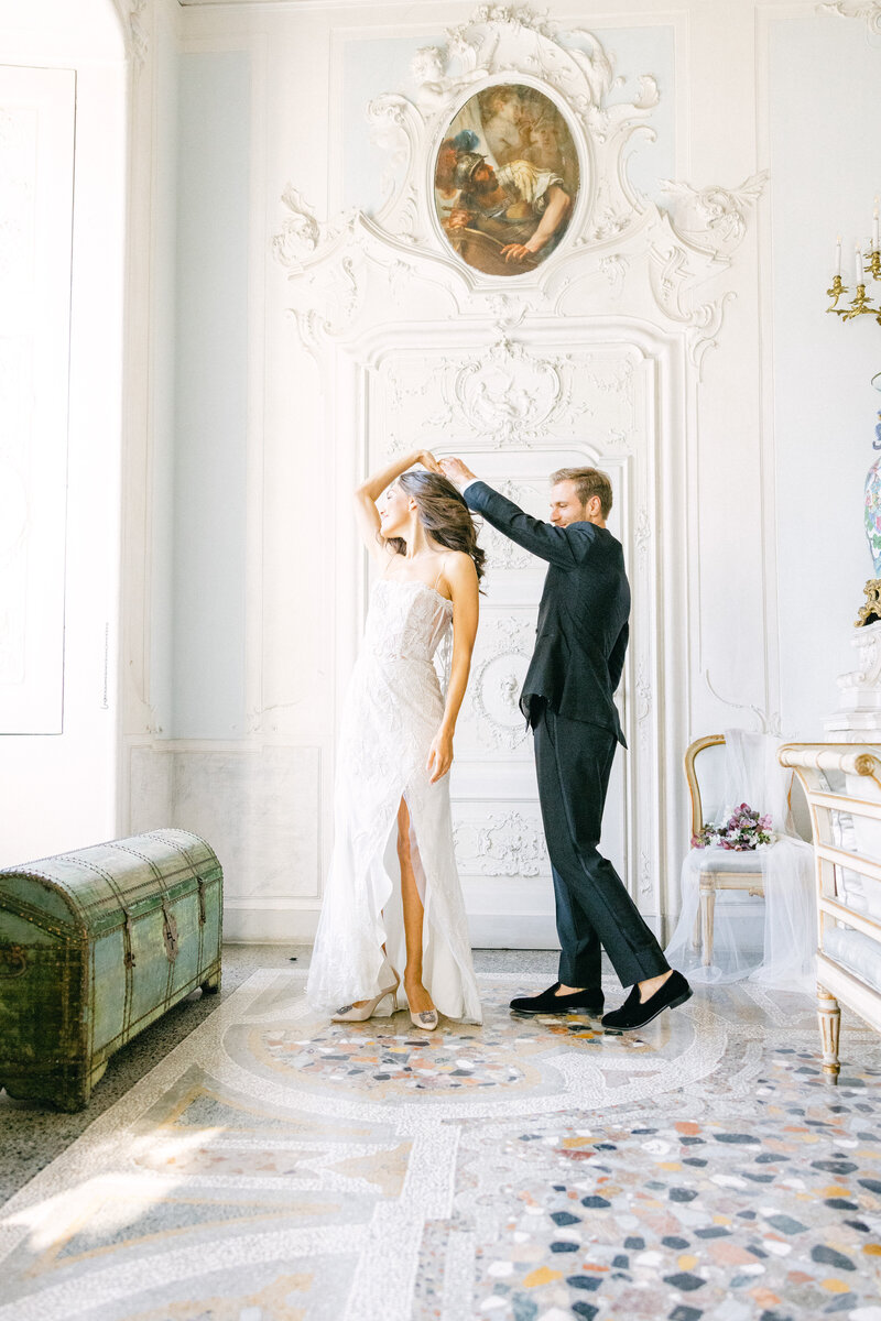 Lake Como, Italy Wedding at Villa Sola Cabiati fine art wedding photography by Chelsey Black Photography