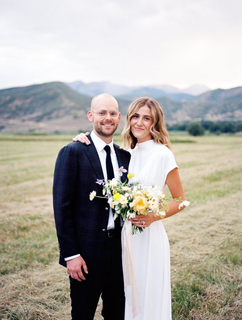 Bride and Groom Classic Portrait