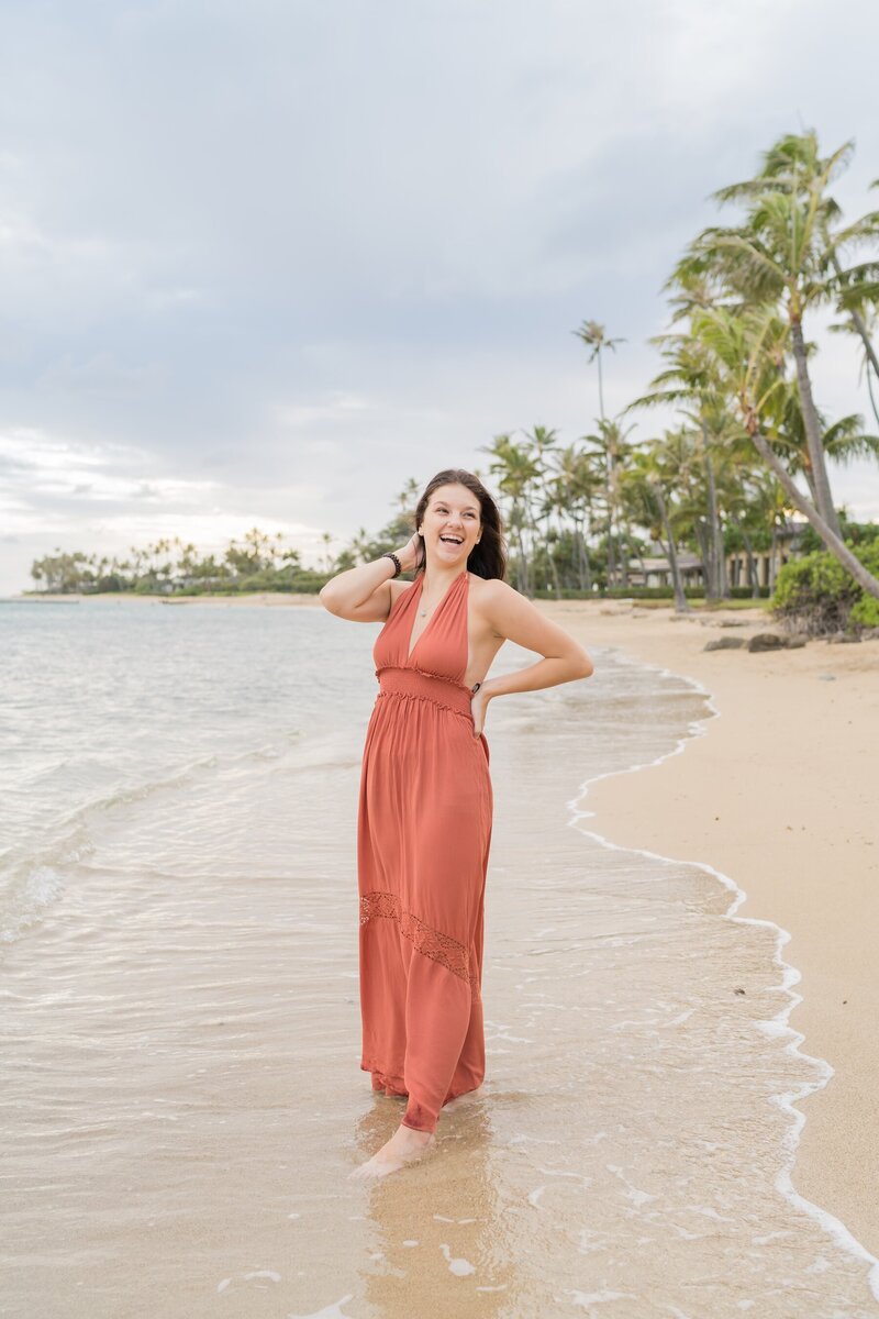 Fun Oahu Senior Portraits by Karma Hill Photography