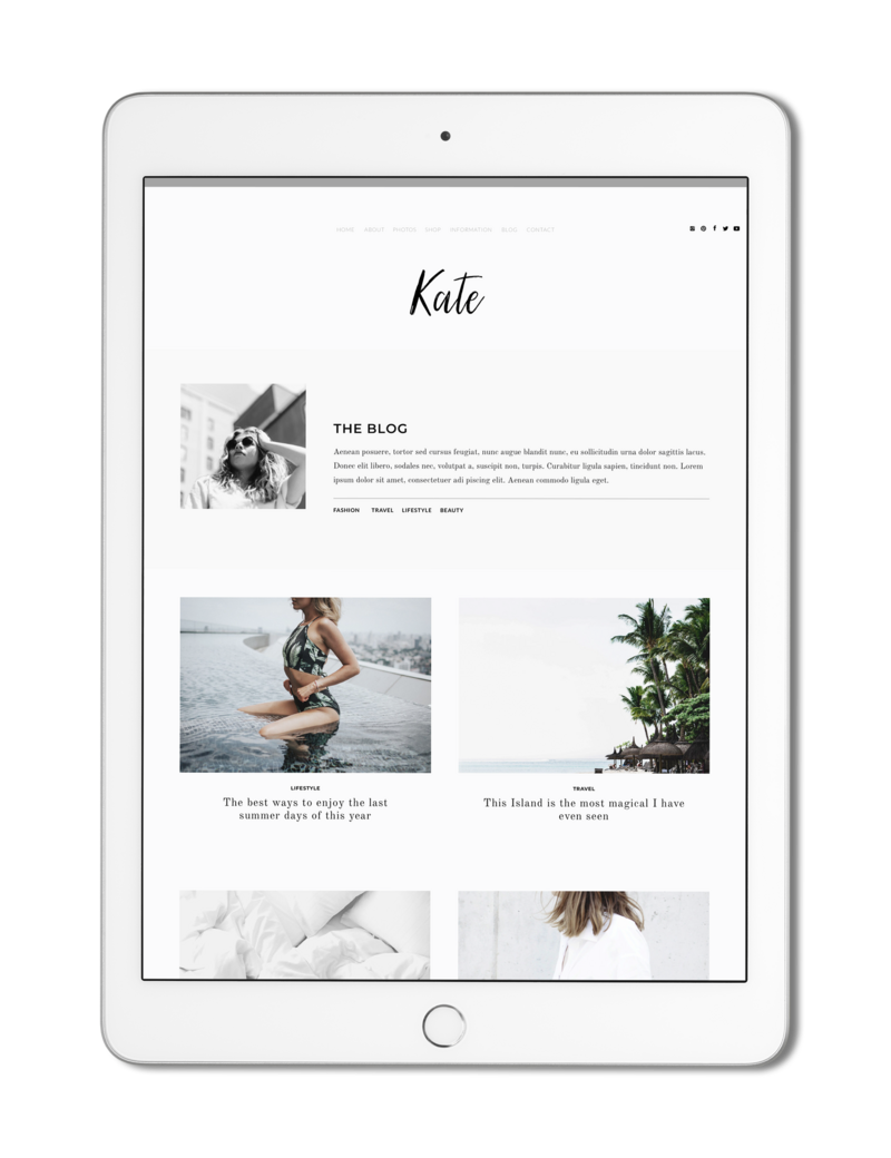 The Roar Showit Web Design Creative Website Business Template Ipad Kate   7