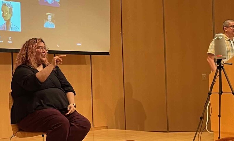 ASL interpreter, in person event