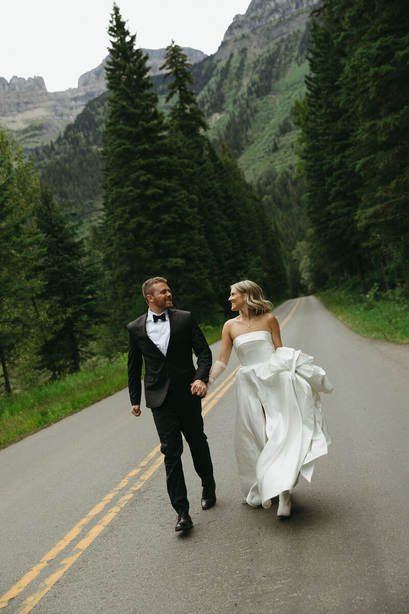 glacier national park montana elopement