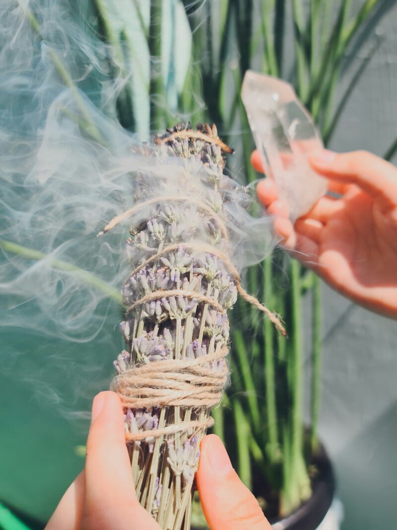 Burning of safe to purify the home