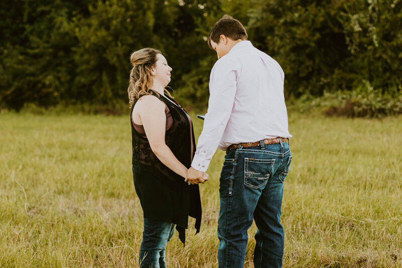 Surprise proposal session in Stephenville, TX