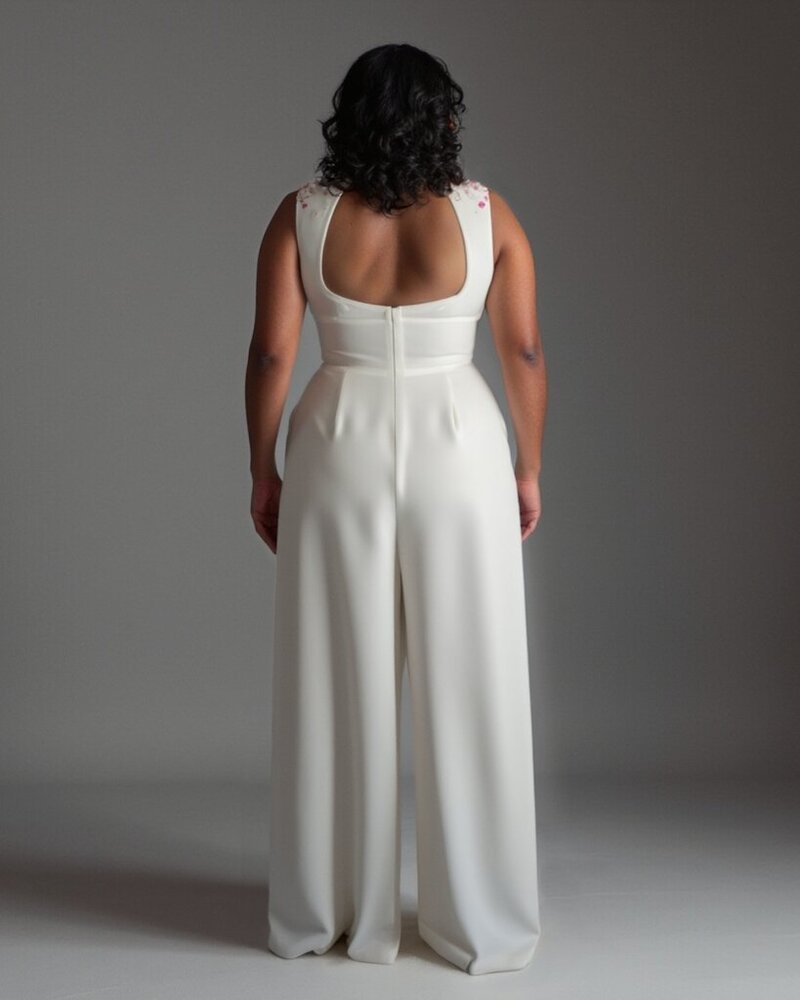 Edith Elan Black bridal gown designer