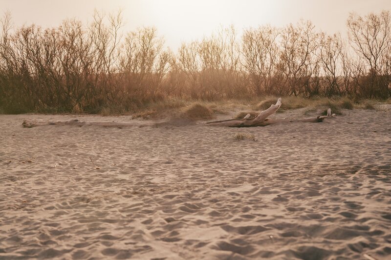 Strand in der Abendsonne