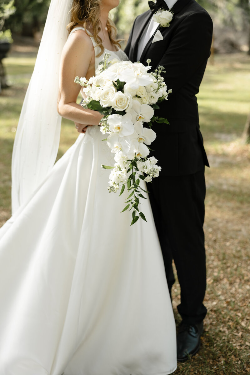 bride and groom editorial portraits