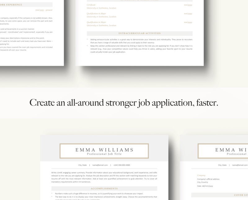 ATS-FRIENDLY RESUME + COVER LETTER