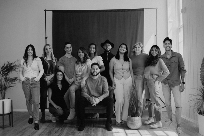 group of people smiling