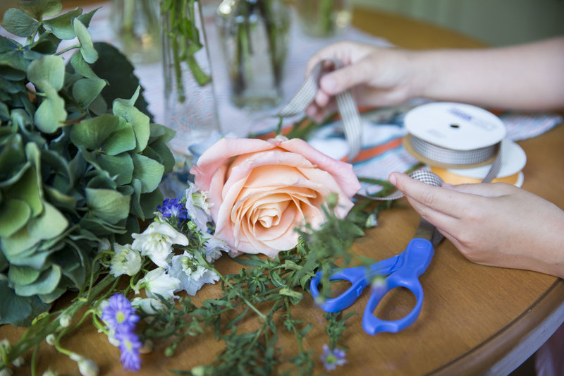 Repurposing roses in bouquets