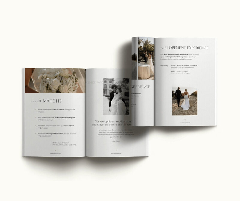 Canva brochure template Memory Lane 2