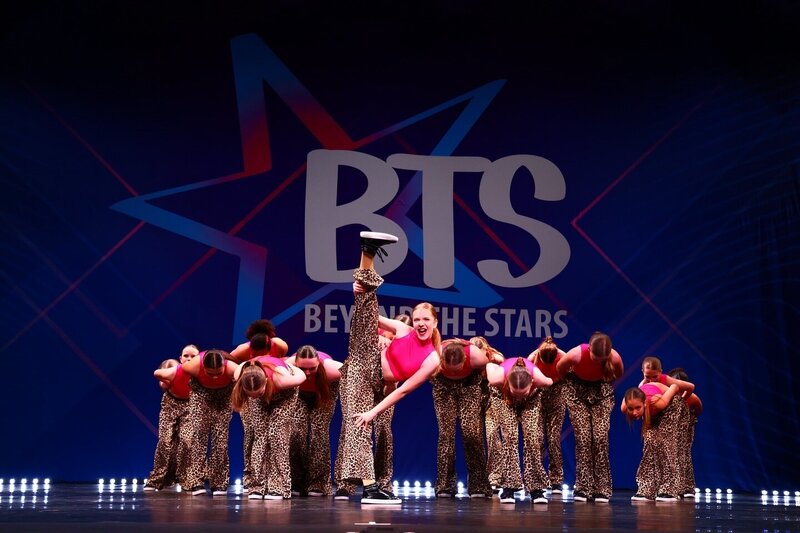 hip hop dancers on stage with cool pose