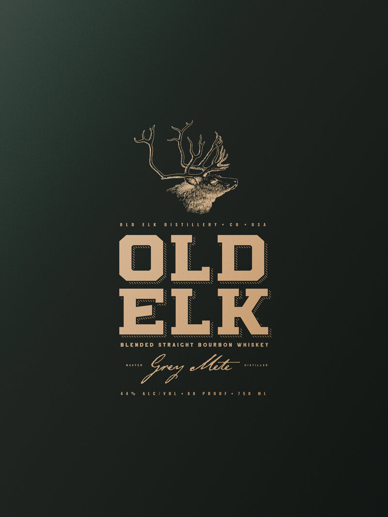 Brand Identity & Packing for Old Elk Bourbon |  Brand Identity Service, Creative Studio, The Flat Iron Foundry