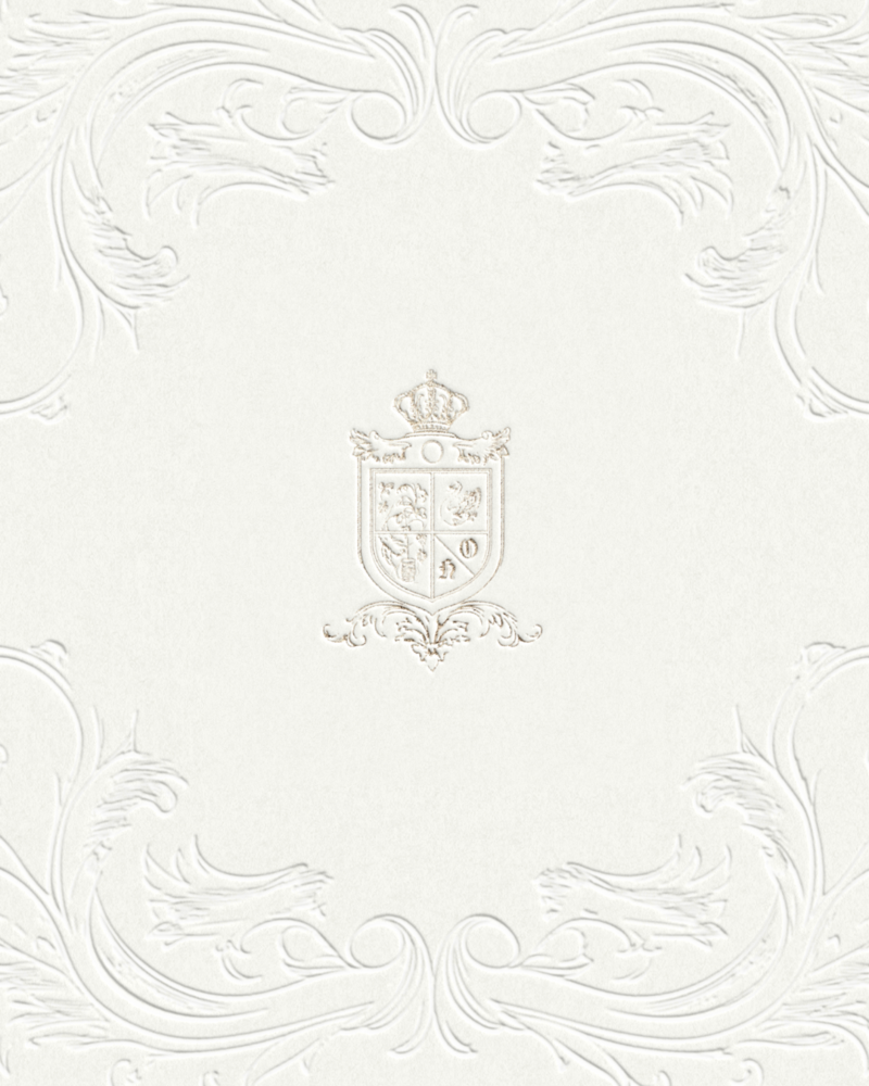 Wedding Logo Crest Design by Miriam Escudero Studio