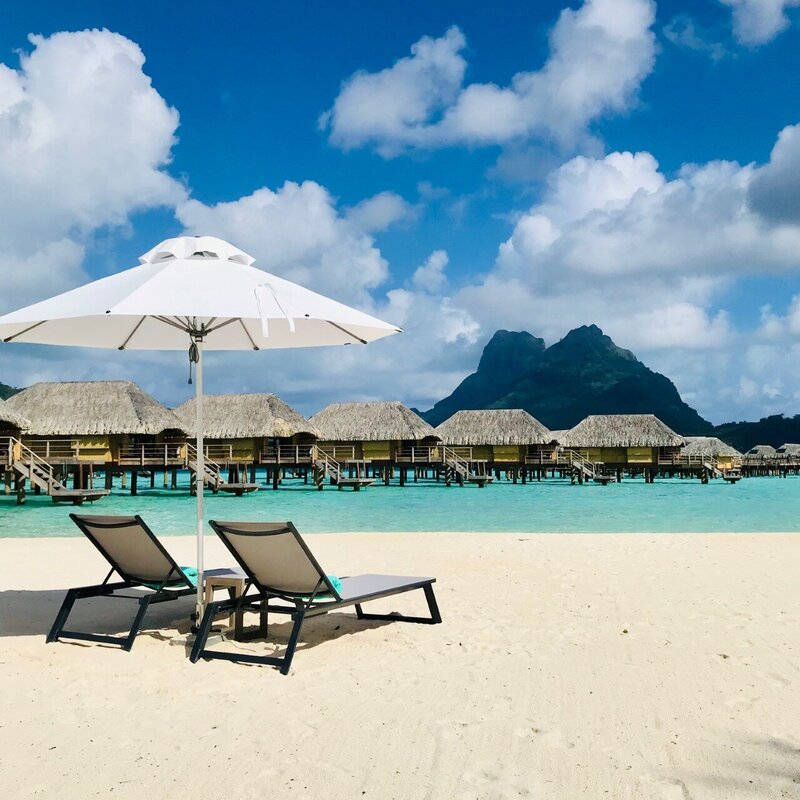Le Bora Bora beach chairs