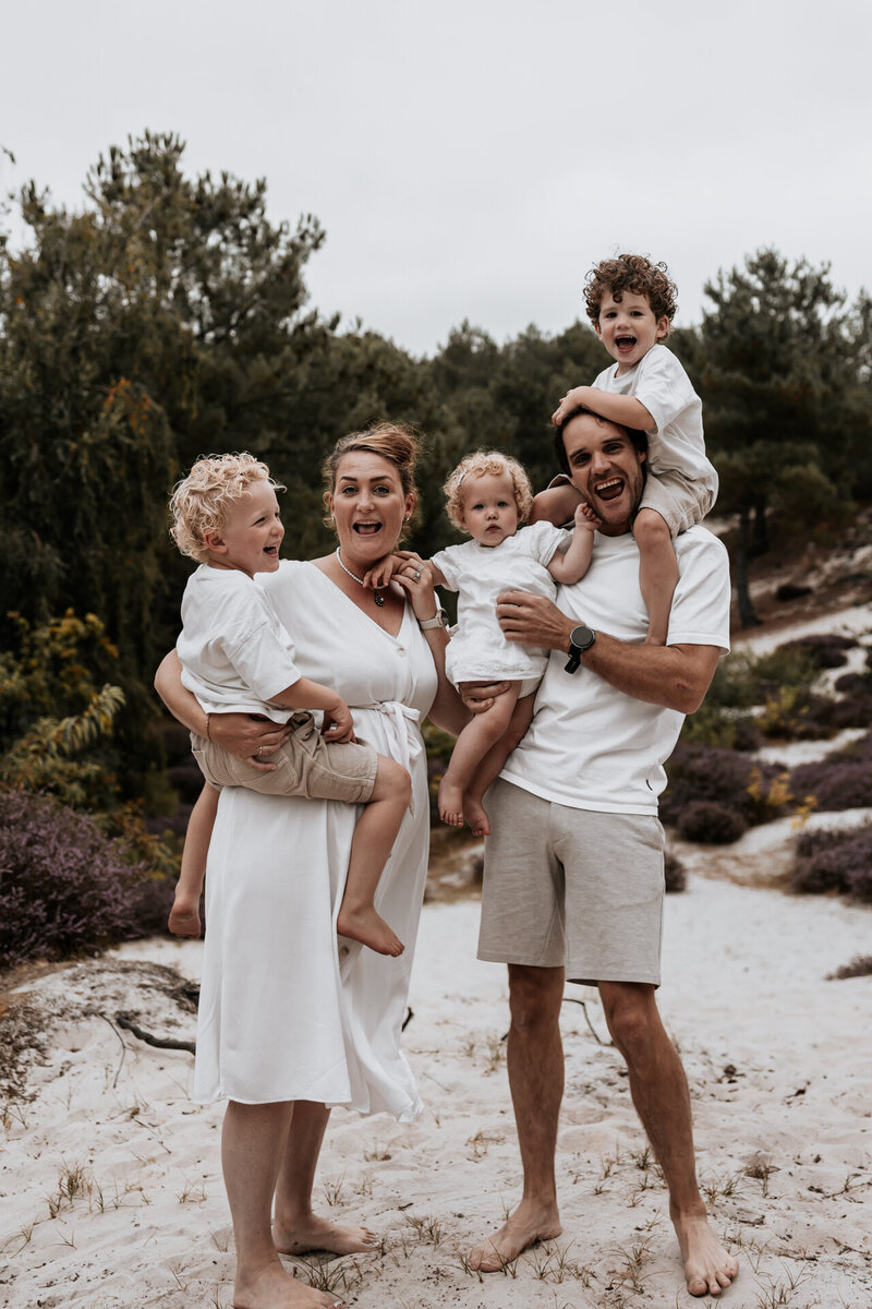 Gezinsshoot strand