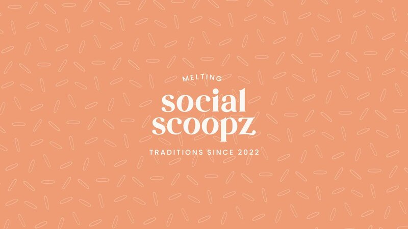 Brand Identity design for Social Scoopz by Kylie Buss Design