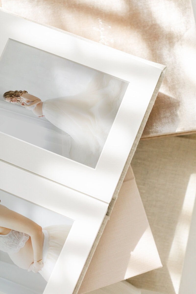 Mom and baby portrait in luxurious Tampa studio with light and airy lighting