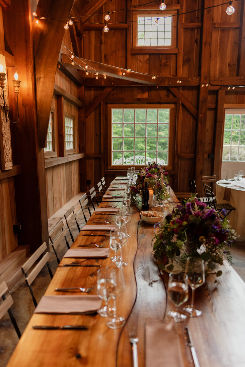 Summer wedding in Vermont at The Notch House