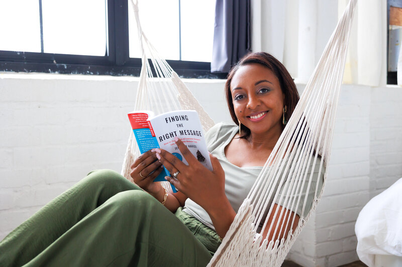 Dee Crick Reading Message Book