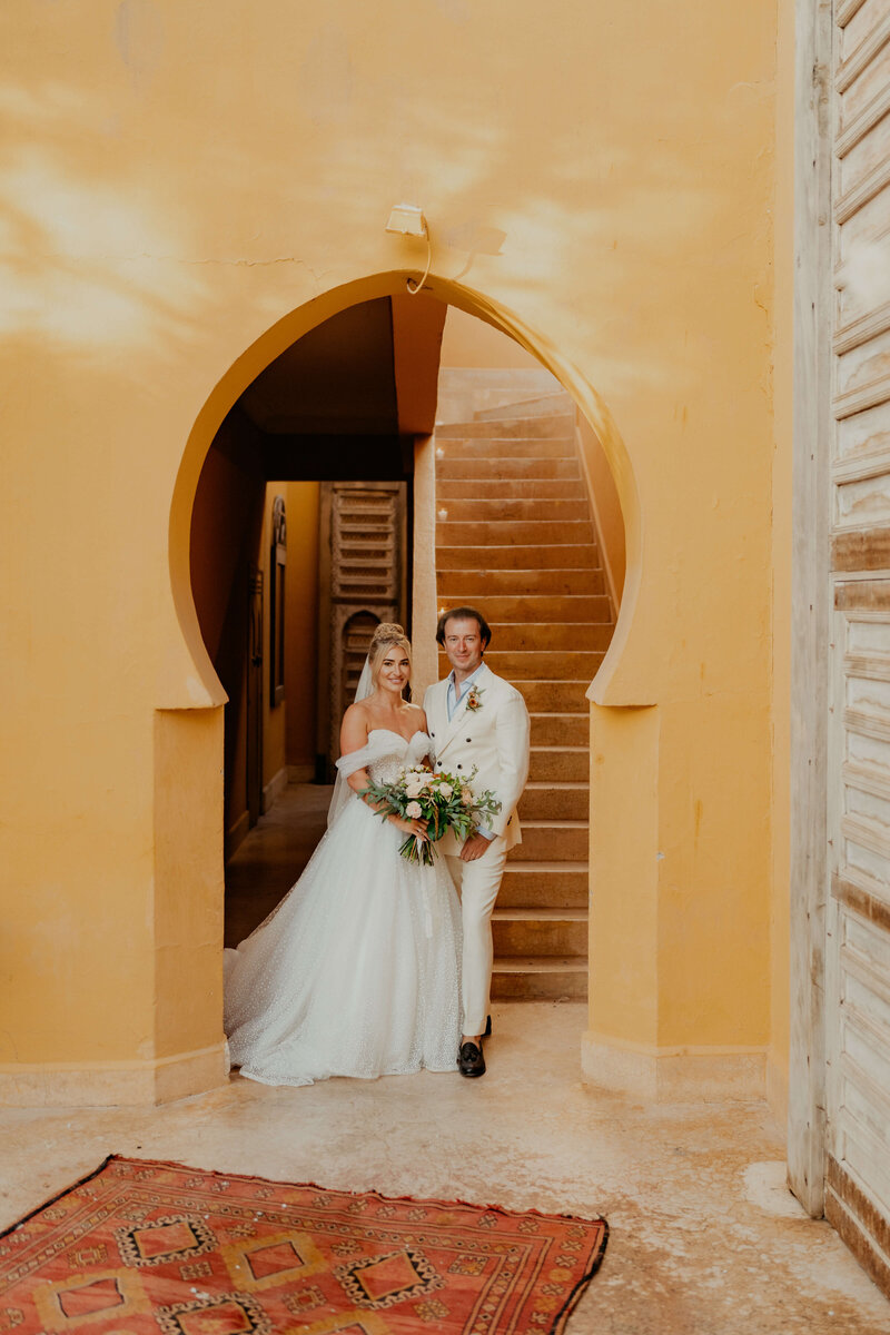 Bride and Groom Posing