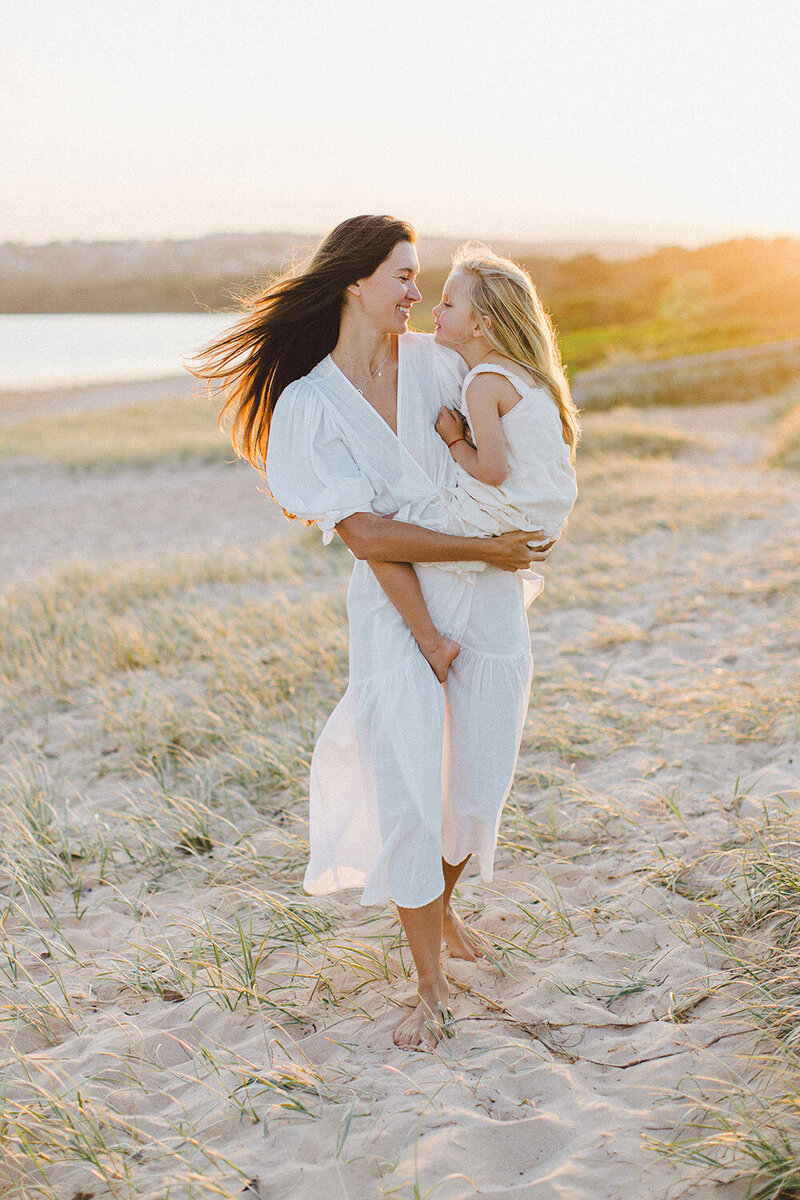 Family natural photography long reef beach