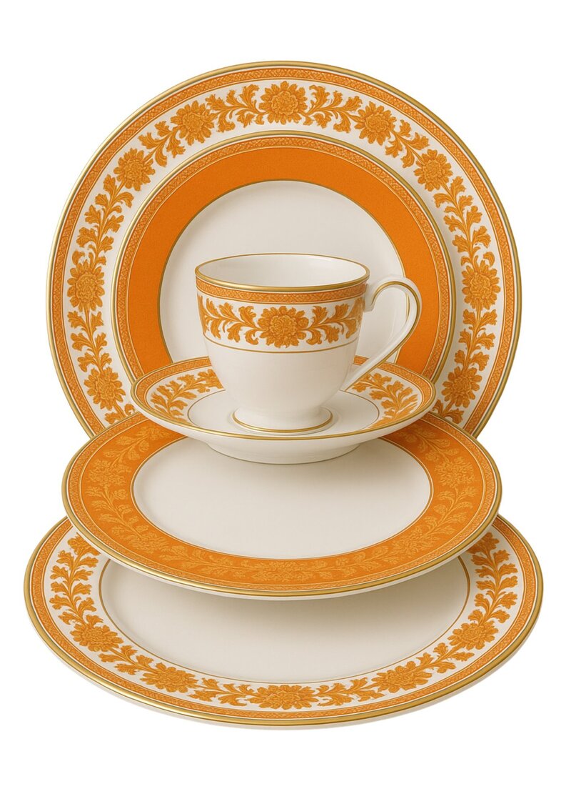 Luxury wedding dining china captured by ECLAT Destination Weddings Vienna