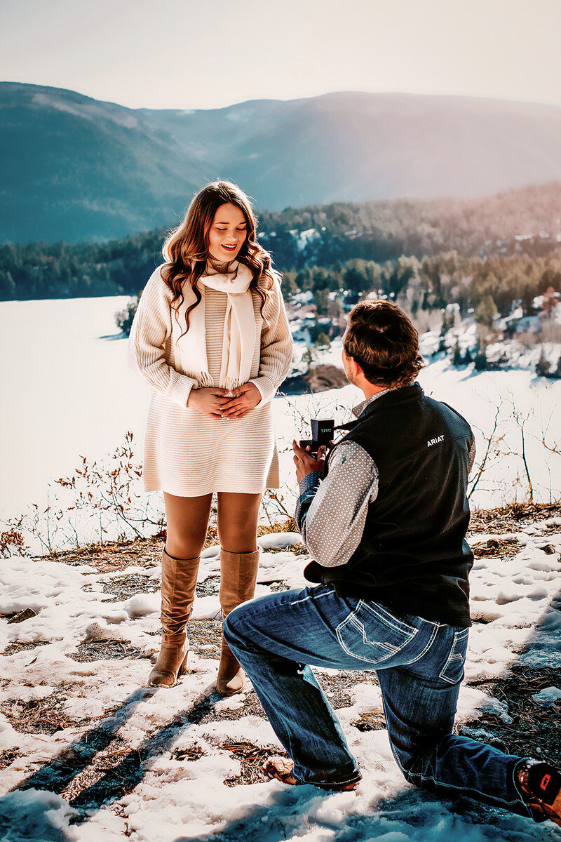 Winter proposal in Durango, CO
