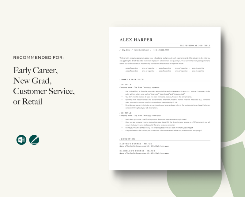 ATS-FRIENDLY RESUME + COVER LETTER